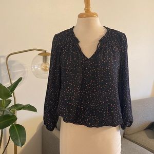 Leopard Printed 3/4 Sleeve Blouse